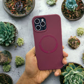 PLUM MAGSAFE SILICON CASE
